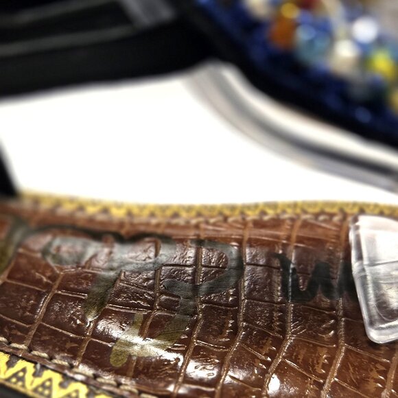 Sam Edelson Women's Beaded Leather Thong Sandals Size 6 - Picture 7 of 7